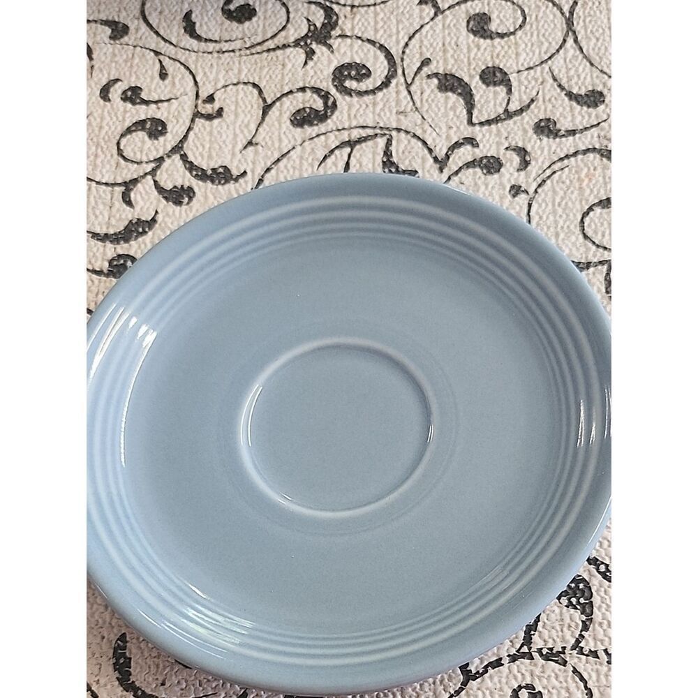 Homer Laughlin Pale Blue Ceramic Saucer